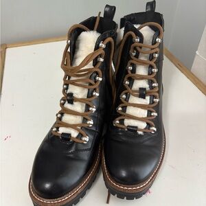 a new day Black and Brown Lace Up Boots